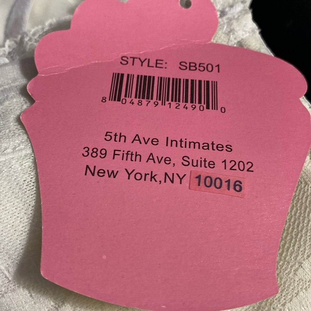 5th Ave Intimates Chemise, Lingerie, NWT, Underwire, Floral Lace, Sexy, Sz L - Picture 4 of 13